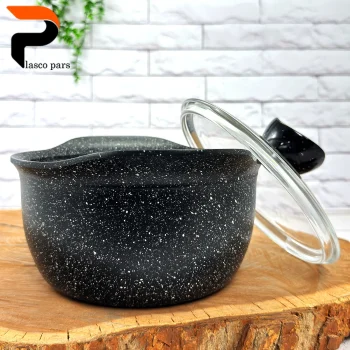 قابلمه 20 آدانا درب پیرکس مشکی هاناتک - Image 4