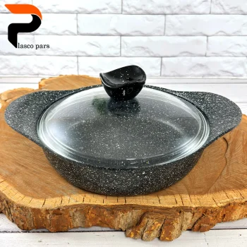 تابه 24 دودسته آدانا درب پیرکس مشکی هاناتک - Image 3