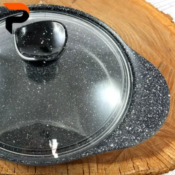 تابه 24 دودسته آدانا درب پیرکس مشکی هاناتک - Image 5