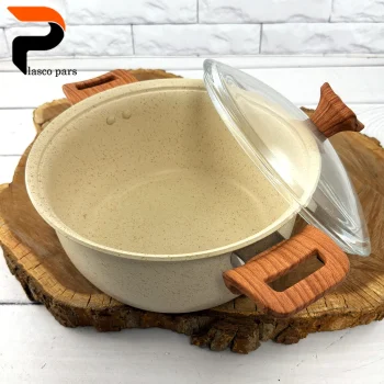 قابلمه 24 ونیز دسته چوبی درب پیرکس کاپوچینو هاناتک - Image 9