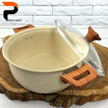 قابلمه 24 ونیز دسته چوبی درب پیرکس کاپوچینو هاناتک - Image 8