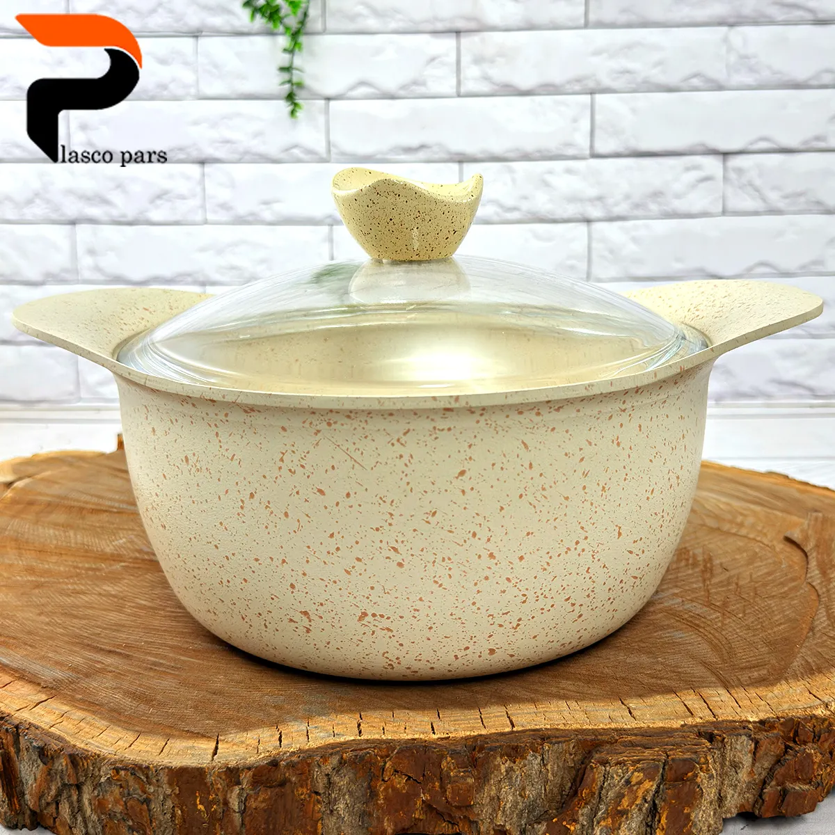 قابلمه 24 کرمی آدانا رب پیرکس (6) قابلمه 24 آدانا درب پیرکس کرمی هاناتک - Image 1