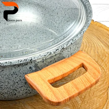 قابلمه 28 ونیز دسته چوبی درب پیرکس طوسی هاناتک - Image 5