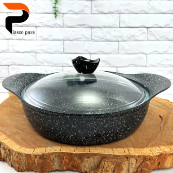 تابه 28 دودسته آدانا درب پیرکس مشکی هاناتک - Image 5