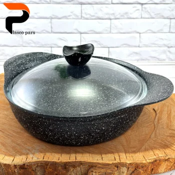 تابه 28 دودسته آدانا درب پیرکس مشکی هاناتک - Image 4