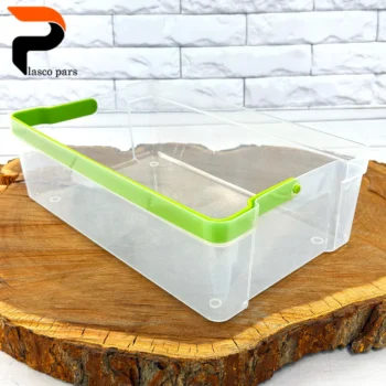 باکس مستطیل 9 لیتری با مخزن یخ دسته دار لیمون - Image 4