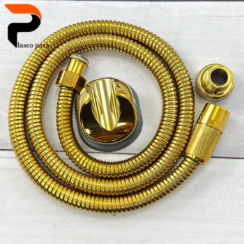 شیلنگ آفتابه استیل طلایی - Image 2