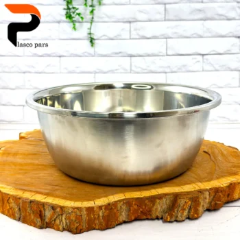 لگن استیل سایز 36 گرد - Image 2