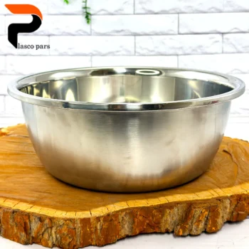 لگن استیل سایز 40 گرد - Image 3