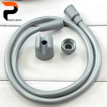 شیلنگ آفتابه پلاستیکی طوسی