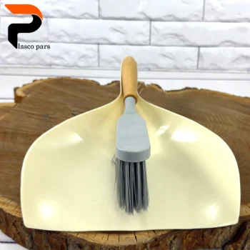 جاروب خاک انداز دستی دسته چوبی دینا - Image 6