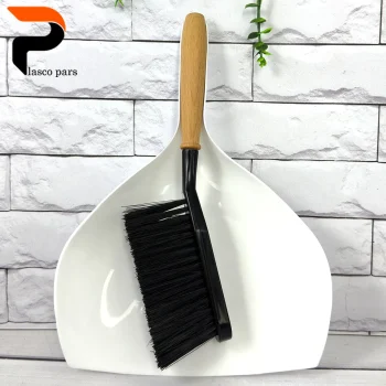 جاروب خاک انداز دستی دسته چوبی دینا - Image 7