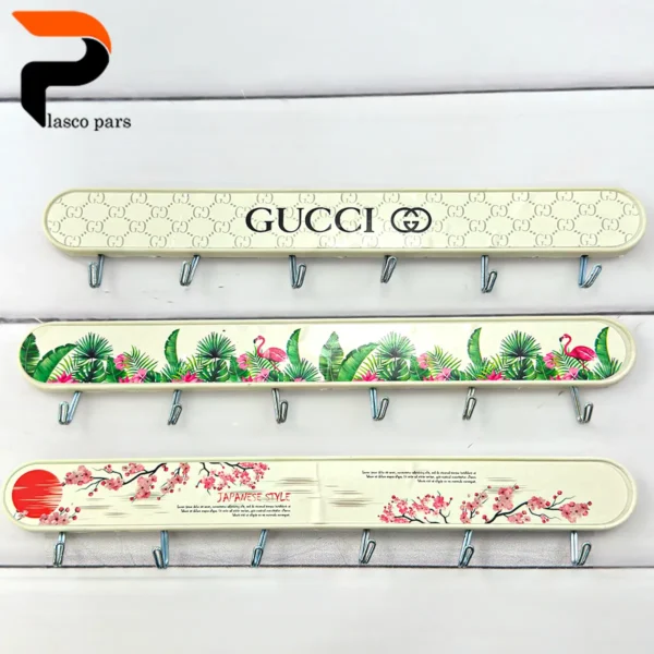 هوک چسبی خط کشی شش قلاب