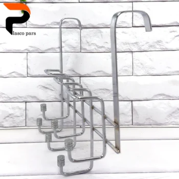 پشت دری ارنیکا 6 شاخه زیگزاگ کروم کاراتک - Image 3