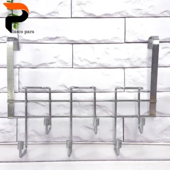 پشت دری ارنیکا 6 شاخه زیگزاگ کروم کاراتک