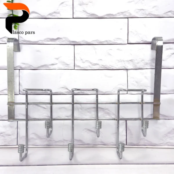 پشت دری ارنیکا 6 شاخه زیگزاگ کروم کاراتک