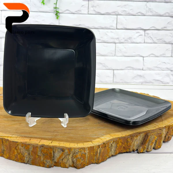 پیش دستی یکبار مصرف 6 عددی مشکی