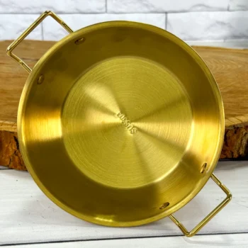 تابه دو دسته 17 استیل طلایی - Image 4