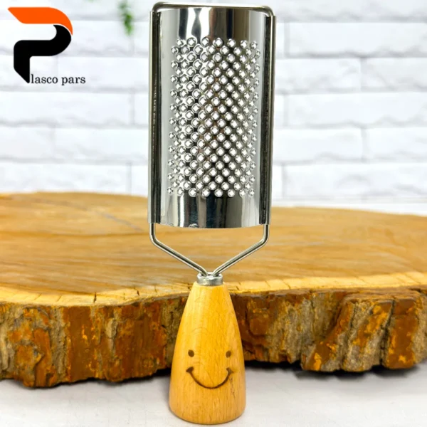 رنده سیر دسته چوبی طرح لبخند