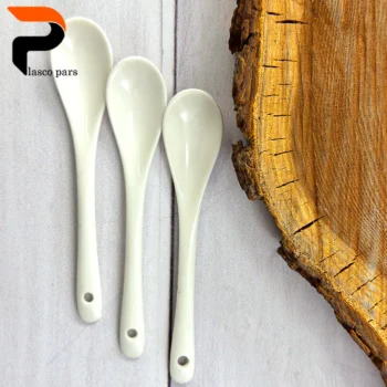 قاشق سرامیکی تک سفید