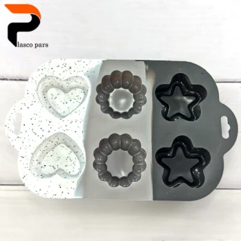 قالب کیک  سیلیکونی 6 عددی B411 - Image 3