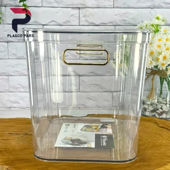 باکس دسته طلایی بزرگ شفاف هومکت - Image 2