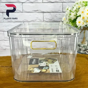 باکس دسته طلایی متوسط شفاف هومکت - Image 4