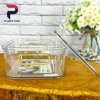 باکس دسته طلایی کوچک شفاف هومکت - Image 3