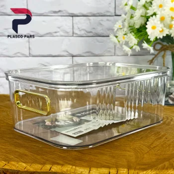 باکس دسته طلایی کوچک شفاف هومکت - Image 2