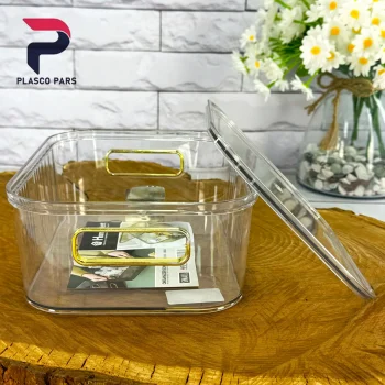 باکس دسته طلایی کوچک شفاف هومکت - Image 5