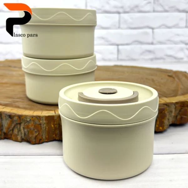 ظرف غذا 3 تکه همراه با کیف