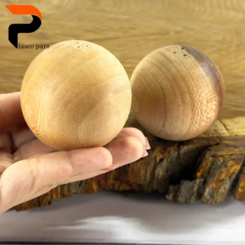 نمک پاش گرد بزرگ چوبی - Image 4