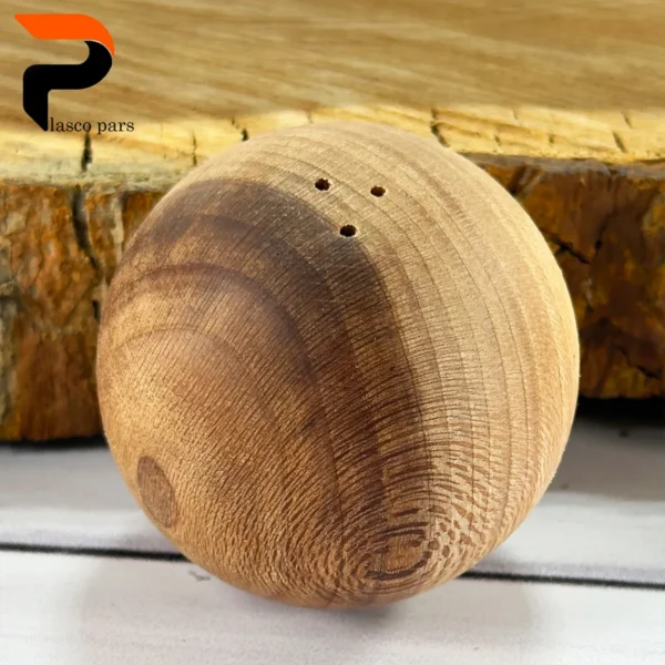 نمک پاش گرد بزرگ چوبی