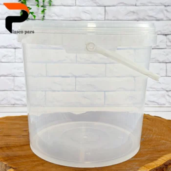 سطل دسته دار 10 کیلویی شفاف پولاد - Image 4