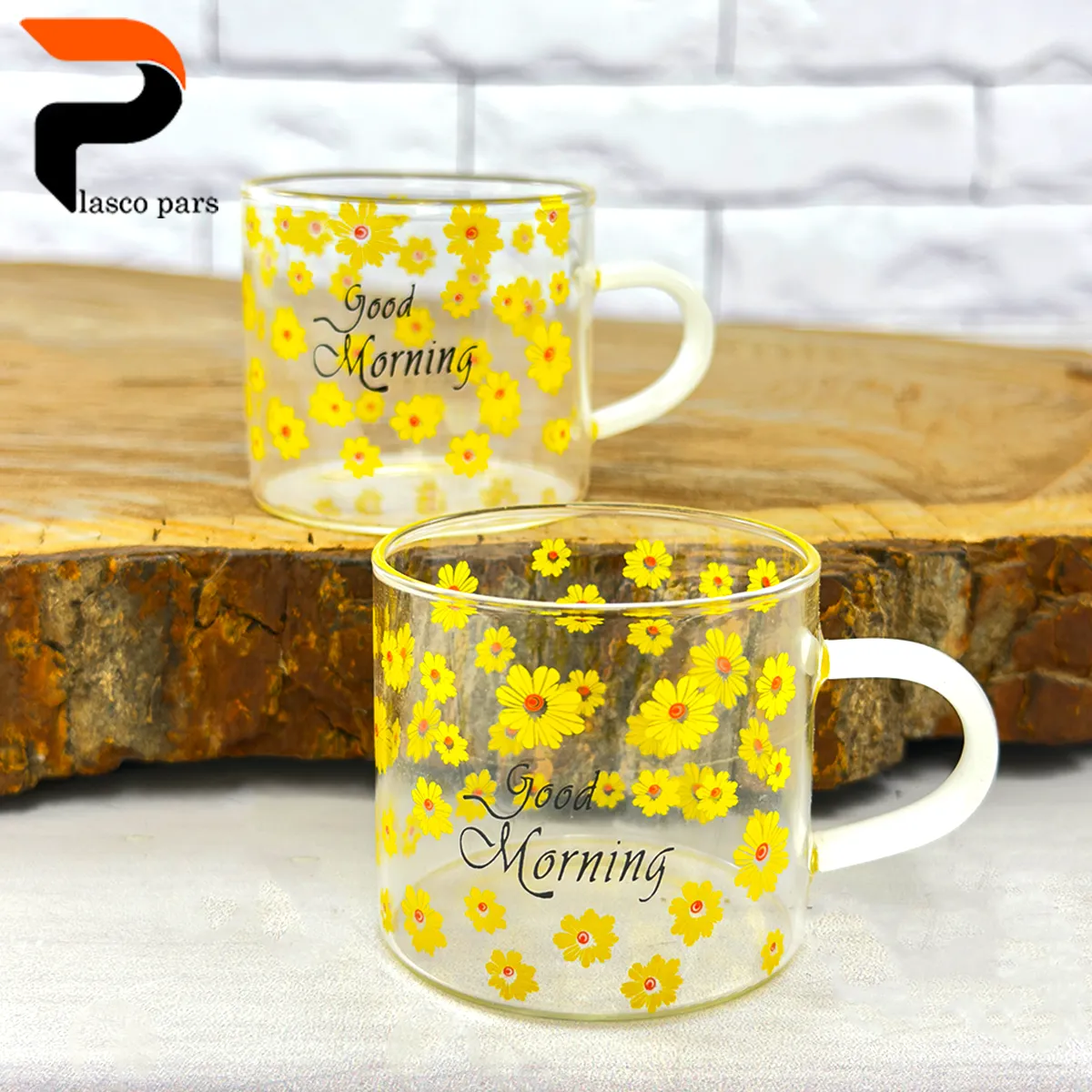 شات پیرکس گلدار (2) شات دوبل پیرکس گلدار - Image 1