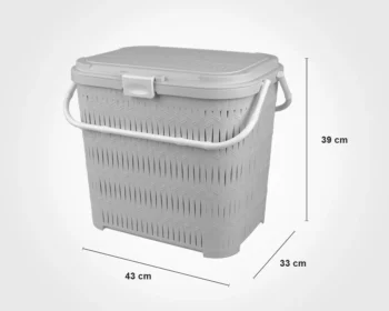 سبد پیک نیک بلند بامبو لیمون - Image 8