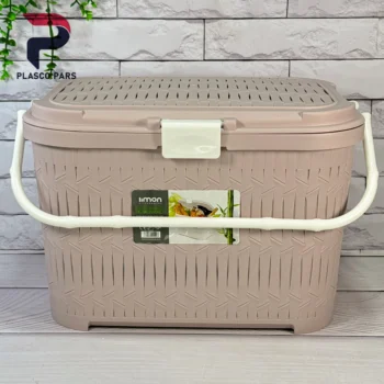 سبد پیک نیک کوتاه بامبو  لیمون - Image 4