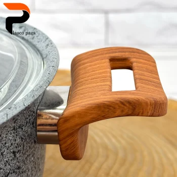 قابلمه 20 ونیز دسته چوبی درب پیرکس طوسی هاناتک - Image 8