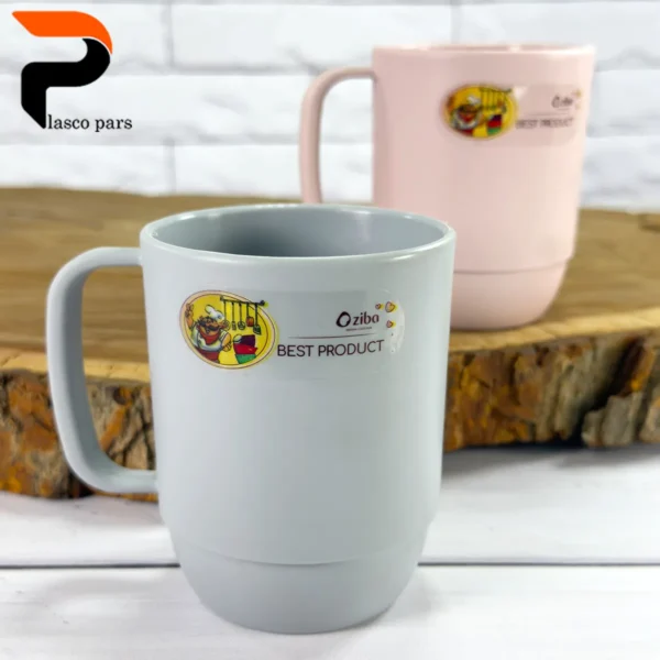 لیوان دسته دار پلاستیکی یزدگل