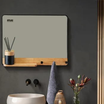 آینه اتاژور دار چوب مدل نیلو اطلس