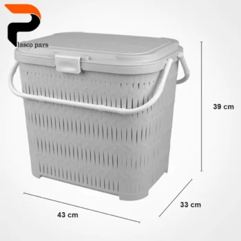 سبد پیک نیک بلند بامبو لیمون - Image 3