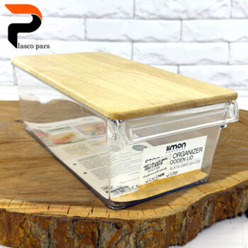 نظم دهنده 3 لیتر درب چوبی لیمون