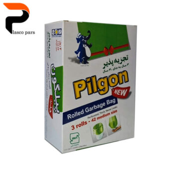 کیسه زباله 3رول سبز پیلگون