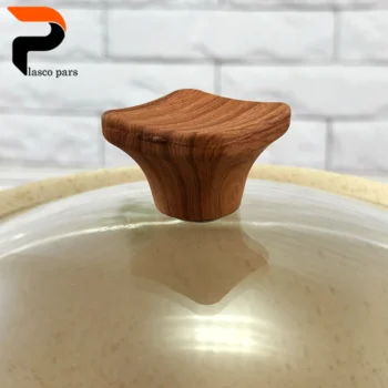 قابلمه 20 ونیز دسته چوبی درب پیرکس کرمی هاناتک - Image 2