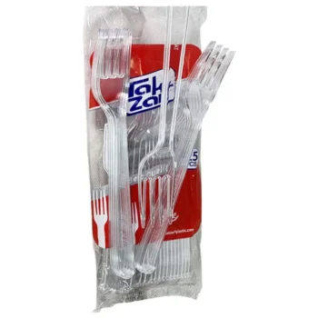 چنگال یکبار مصرف 25 عددی شفاف