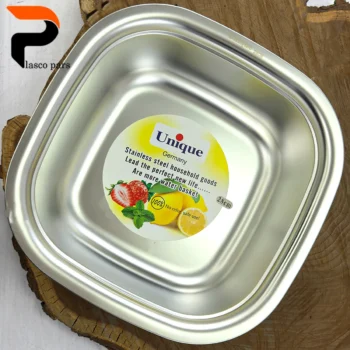 لگن مربع جدید استیل 28 سانت