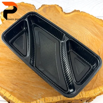 ظرف مستطیل 3 خانه یکبارمصرف 8003 - Image 2