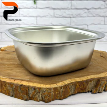 لگن مربع جدید استیل 30 سانت - Image 4