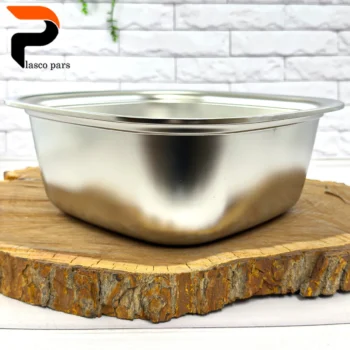 لگن مربع جدید استیل 32 سانت - Image 2