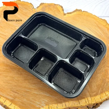 ظرف مستطیل 6 خانه یکبارمصرف 106 - Image 2